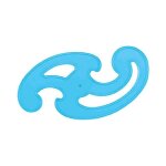 Rgle  courbe bleu staedtler 3 formes