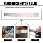 Règle crantée de manche de guitare jauge en acier inoxydable de bord droit outil luthiers accessoires ... Règle crantée de manche de guitare jauge en acier inoxydable de bord droit outil luthiers accessoires ...