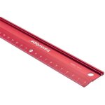 Rgle de dcoupe - transotype - 300 mm - aluminium - anti drapante - rouge