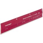 R�gle de d�coupe - transotype - 17803006 - aluminium - anti - d�rapante - rouge thermolaqu�