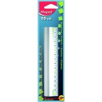 Règle plate aluminium 15cm - maped - kit de traçage - graduations claires - protection des arêtes Règle plate aluminium 15cm - maped - kit de traçage - graduations claires - protection des arêtes