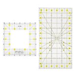 Rgle de quilting - omabeta - rectangulaire - transparent - 2 rgles - prcision leve