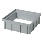 R�hausse de regard - hauteur 10 cm - 40x40 cm - polypropyl�ne - gris - r�sistant aux intemp�ries - installatio ...