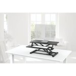 R�hausseur de bureau ajustable en hauteur - hama - 80 x 40 cm - noir - style industriel - loft