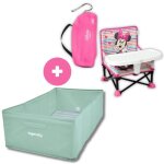 Rehausseur de chaise pliable popn sit minnie disney baby et baignoire bb pliable ingenuity