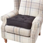 Coussin dassise rehausseur en su�dine noir 50 x 50 x 10 cm