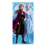 Serviette de plage - disney - reine des neiges 2 - 70x140 cm - coton - rectangulaire