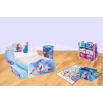 Reine des neiges pack chambre 6 lments : lit 140x70 cm sans matelas meuble rangement tapis peluche ...