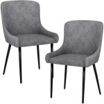 Relax4life lot de 2 chaises de salle à manger chaise rembourrée en velours avec pieds métalliques réglables ... Relax4life lot de 2 chaises de salle à manger chaise rembourrée en velours avec pieds métalliques réglables ...
