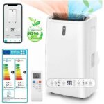 Relax4life 6 en 1 climatiseur mobile 16000btu silencieux commande smart app refroidisseur dair pour 45m2[class ...