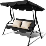 Relax4life balancelle avec auvent r�glable en toile �paisse imperm�able balancelle pour jardin / piscine ...