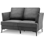 Relax4life canap� 2 places sofa de salon avec 2 coussins amovibles en tissu lin meuble de salon / chambre ...