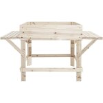 Relax4life carré potager sur pieds en bois avec 2 rallonges laterales et trous dévacuation jardinière ... Relax4life carré potager sur pieds en bois avec 2 rallonges laterales et trous dévacuation jardinière ...