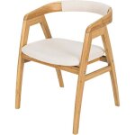 Relax4life chaise de salle  manger en bambou avec dossier & sige rembourr pour cuisine chambre balcon ...
