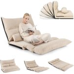Relax4life chauffeuse 2 personnes pliable en velours glac� dossier r�glable 90� - 180� fauteuil avec ...