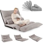 Relax4life chauffeuse 2 personnes pliable en velours glac� dossier r�glable 90� - 180� fauteuil avec ...