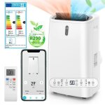 Climatiseur mobile silencieux 14000btu - relax4life - commande smart app - refroidisseur dair pour 40m2 ...