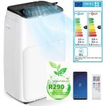 Relax4life climatiseur mobile 5 en 1 silencieux 12000btu commande smart app minuterie r290 pour 20 - ...