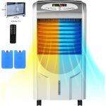 Relax4life climatiseur sans �vacuation mobile 5 en 1 r�servoir deau 7l chauffage / ventilateur t�l�commande ...