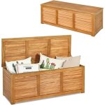 Relax4life coffre de rangement jardin certifié fsc® en bois dacacia boîte convertible 178l avec anneau ... Relax4life coffre de rangement jardin certifié fsc® en bois dacacia boîte convertible 178l avec anneau ...
