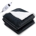 Couverture chauffante Électrique - relax4life - 163x128cm - 9 niveaux de température - 9h minuterie - ... Couverture chauffante Électrique - relax4life - 163x128cm - 9 niveaux de température - 9h minuterie - ...