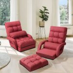 Relax4life fauteuil convertible - accoudoir et dossier réglable à 5 positions chauffeuse 1 place fauteuil ... Relax4life fauteuil convertible - accoudoir et dossier réglable à 5 positions chauffeuse 1 place fauteuil ...
