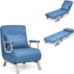 Relax4life fauteuil convertible avec coussin canap - lit avec 2 accoudoir + dossier rglable  6 positions ...