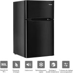 Relax4life frigo réfrigérateur rétro 90l double porte congélateur 27lrefroidissement 0 à 10?température ... Relax4life frigo réfrigérateur rétro 90l double porte congélateur 27lrefroidissement 0 à 10?température ...