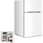Relax4life frigo réfrigérateur rétro 90l double porte congélateur 27lrefroidissement 0 à 10?température ... Relax4life frigo réfrigérateur rétro 90l double porte congélateur 27lrefroidissement 0 à 10?température ...