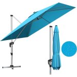 Relax4life parasol dport 3x3m rotative  360 parasol impermable anti - uv 7 positions inclinable ...