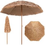 Parasol exotique paille hawaen - relax4life - 8 baleines en acier - 7 couches en chaume - parasol plage ...