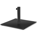 Relax4life pied de parasol lourd en m�tal pour poteaux ?40 / 50 mm support parasol carr� avec 4 patins ...