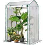 Relax4life serre de jardin avec piquet & porte enroulable zippée couverture pe en acier film plastique ... Relax4life serre de jardin avec piquet & porte enroulable zippée couverture pe en acier film plastique ...