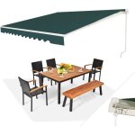 Relax4life store banne rtractable 36 x 3 m en alu auvent en polyester avec manivelle angle rglable ...