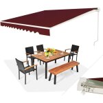 Relax4life store banne rétractable manuel en alu avec manivelle auvent en polyester avec angle réglable ... Relax4life store banne rétractable manuel en alu avec manivelle auvent en polyester avec angle réglable ...