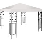 Relax4life toile de rechange pour jardin 3x3m toile pour tonnelle en tissu anti - uv avec trou de ventilation ...
