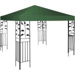 Relax4life toile rechange pour jardin 3x3m toile pour tonnelle en tissu anti - uv avec attaches auto ...