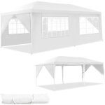 Relax4life tonnelle de jardin 3x6m pour mariage / fte - avec fentres & 6 parois - pavillon en pe impermable ...