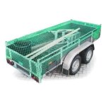 Filet pour remorque - relaxdays - 10017178 - vert - �lastique - 2x3m extensible � 38x42m