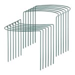 Relaxdays lot de 12 tuteurs support pour plantes grimpantes rosiers sur pied semi - circulaire en acier ...