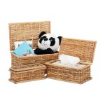 Relaxdays lot de 3 corbeilles en rotin couvercle tressé salon lot de panier caisse de déco 10 l rustique ... Relaxdays lot de 3 corbeilles en rotin couvercle tressé salon lot de panier caisse de déco 10 l rustique ...