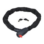 Relaxdays antivol vlo cadenas chaine anti - vol moto 100 cm long moto 2 cls noir