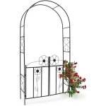 Relaxdays arche � rosier arceau de d�coration jardin avec portillons h x l x p: 228 x 116 x 365 cm en ...