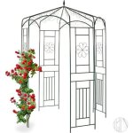 Relaxdays arche à rosiers pavillon rosiers tonnelle plante grimpante tuteur treillis jardin rond 250x160x160 ... Relaxdays arche à rosiers pavillon rosiers tonnelle plante grimpante tuteur treillis jardin rond 250x160x160 ...