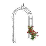 Relaxdays arche � rosiers pointue h x l x p: 242 x 138 x 355 cm tuteur de plantes grimpantes support ...