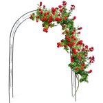 Relaxdays arche à rosiers tuteur roses arche de jardin arceau rosiers support plantes grimpantes vert ... Relaxdays arche à rosiers tuteur roses arche de jardin arceau rosiers support plantes grimpantes vert ...