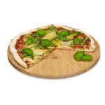 Assiette à pizza - relaxdays - 33 cm - bambou - 6 délimitations - présentation et découpe Assiette à pizza - relaxdays - 33 cm - bambou - 6 délimitations - présentation et découpe