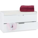 Relaxdays banc à chaussures commode rangement banquette 2 tiroirs meuble entrée couloir hlp : 485x87x38 ... Relaxdays banc à chaussures commode rangement banquette 2 tiroirs meuble entrée couloir hlp : 485x87x38 ...