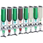 Relaxdays doseur bouteille mural dosage 3 cl pour 8 bouteilles accessoire bar h x l x p : 73 x 36 x 11 ...