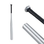 Relaxdays batte de baseball en aluminium manche antid�rapant 34 pouces / 86 cm accessoire en m�tal argent� ...